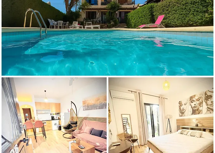 Ibiscus Apt With Pool, Walk To Beach, Harbour,Kato Paphos